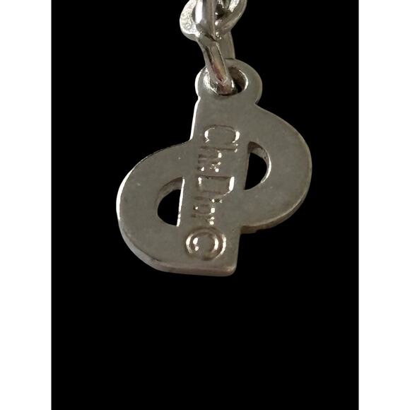 CHRISTIAN DIOR (Signed) BEAUTIFUL Silver-Tone PAVÉ LEAF CLUSTER NECKLACE - Picture 3 of 13